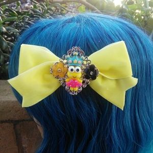 Frog Princess Velvet Hair Bow